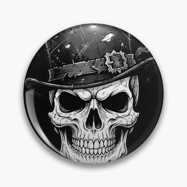 Item preview, Vintage Steampunk skull with top hat. Dark aesthetic. designed and sold by OH-MY-GOTH.