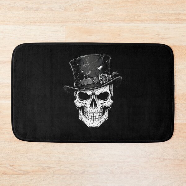 Item preview, Vintage Steampunk skull with top hat. Dark aesthetic. designed and sold by OH-MY-GOTH.