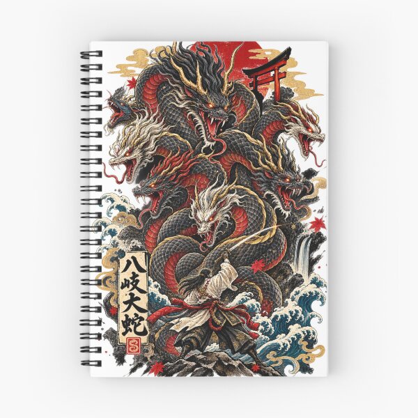 Item preview, Yamata no Orochi — Japanese Mythology Tattoo Art designed and sold by YunsCozyCorner.