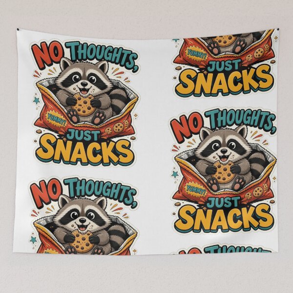 Item preview, no thoughts just snacks  designed and sold by alzahra.