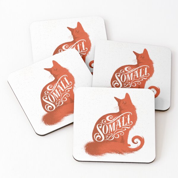Item preview, Somali Cat Word Art | Typography Cat Silhouette Design designed and sold by AyfuDesigns.