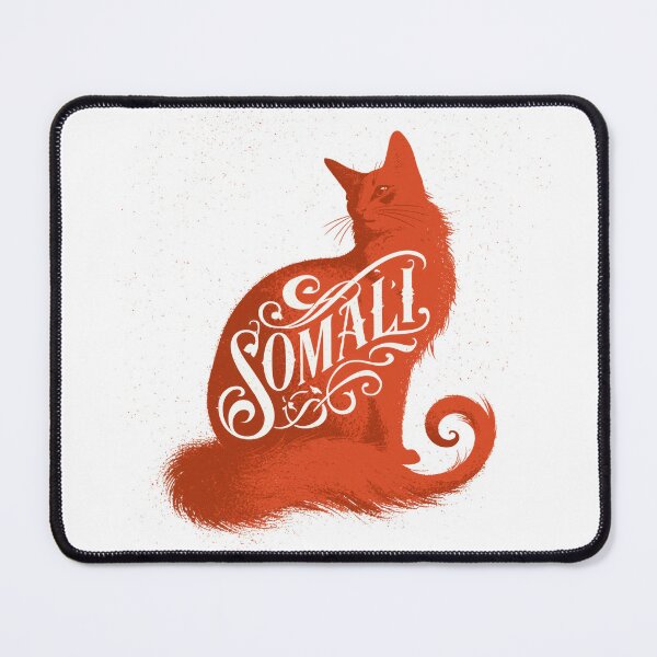 Item preview, Somali Cat Word Art | Typography Cat Silhouette Design designed and sold by AyfuDesigns.