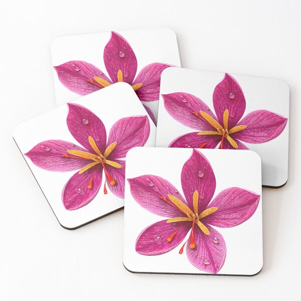 Item preview, Magenta Saffron Crocus with Dewdrops designed and sold by defieldnarzo.