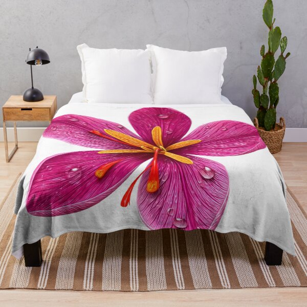 Item preview, Magenta Saffron Crocus with Dewdrops designed and sold by defieldnarzo.