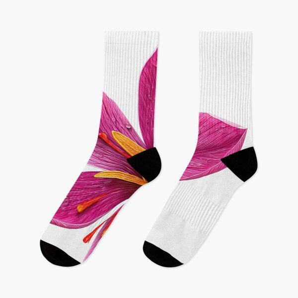 Item preview, Magenta Saffron Crocus with Dewdrops designed and sold by defieldnarzo.