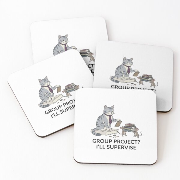 Item preview, Group Project? I'll Supervise - Cat Design designed and sold by RunningWhiskers.