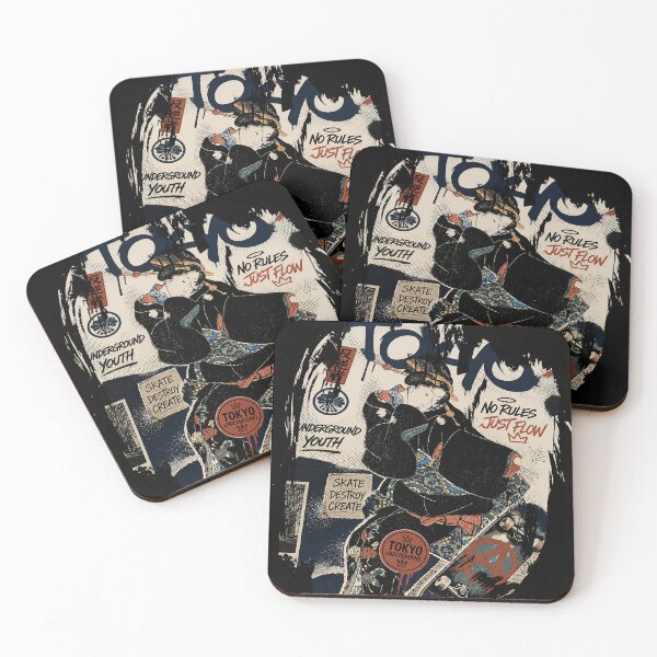 Item preview, Japanese ukiyo-e aesthetics with modern skate and underground youth culture designed and sold by RhymeArc.