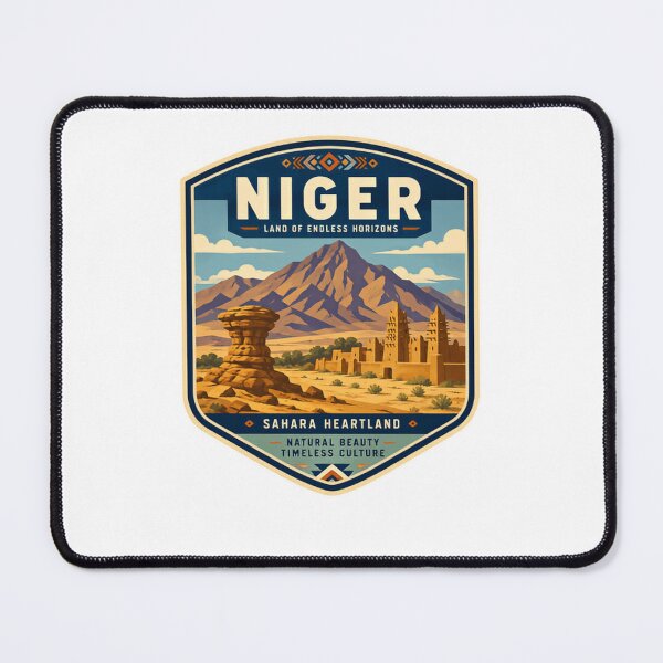 Item preview, Niger Land Of Endless Horizons Sahara Heartland Natural Beauty Timeless Culture African Travel Souvenir designed and sold by Star3NowForMe.