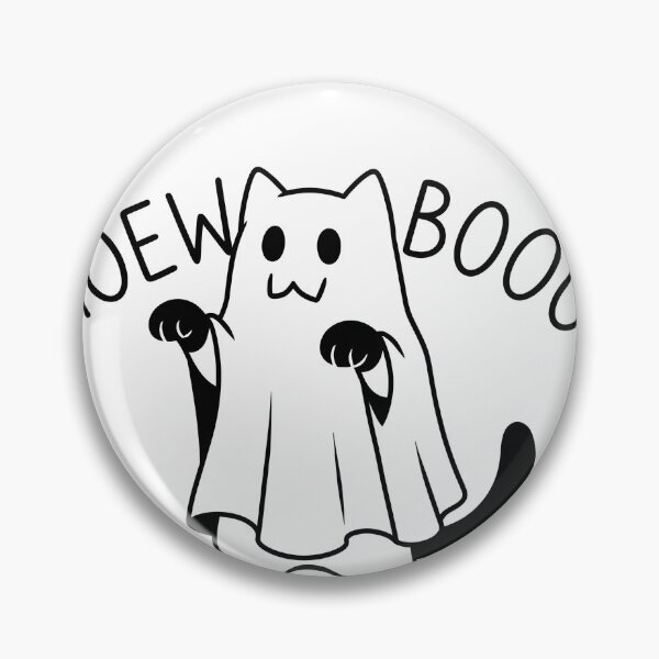 Item preview, Cute Ghost Cat Meow Booo Spooky Kawaii Halloween designed and sold by OH-MY-GOTH.