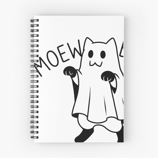 Item preview, Cute Ghost Cat Meow Booo Spooky Kawaii Halloween designed and sold by OH-MY-GOTH.
