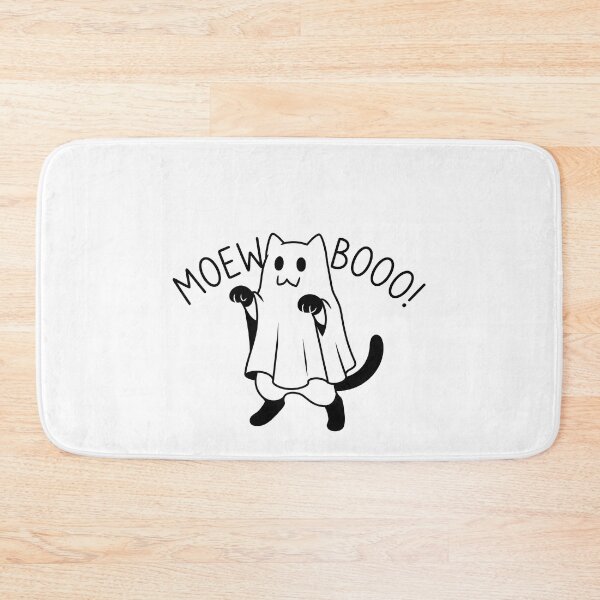 Item preview, Cute Ghost Cat Meow Booo Spooky Kawaii Halloween designed and sold by OH-MY-GOTH.