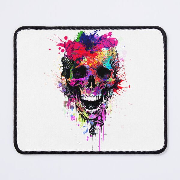 Item preview, Neon Skull Color Splash Art Design PERFECT GIFT FOR YOU AND FRIENDS designed and sold by D-media.