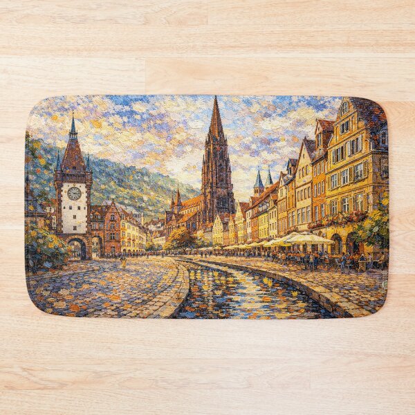 Item preview, A painting of Freiburg, Germany – A Beautiful place in Europe. designed and sold by GalleryKauffeld.
