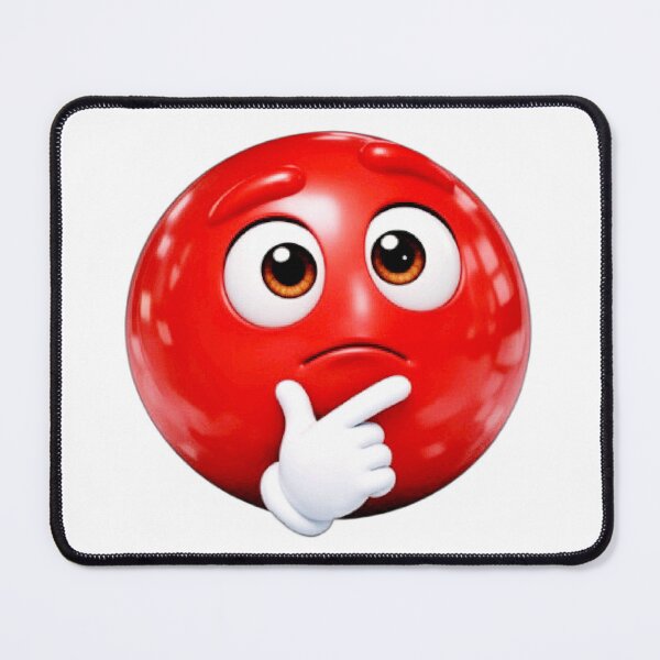 Item preview, Thinking #4: Red Emoji Collection designed and sold by EscapeArtist13.