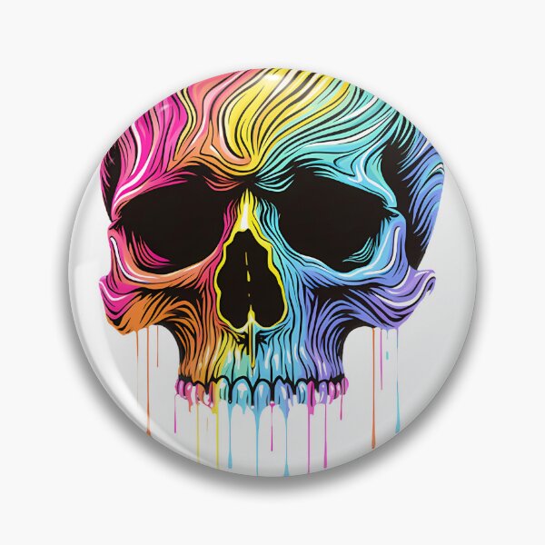 Item preview, Colorful Art Skull Print | T-Shirt, Phone Case, Sticker LIMITED EDITION designed and sold by D-media.