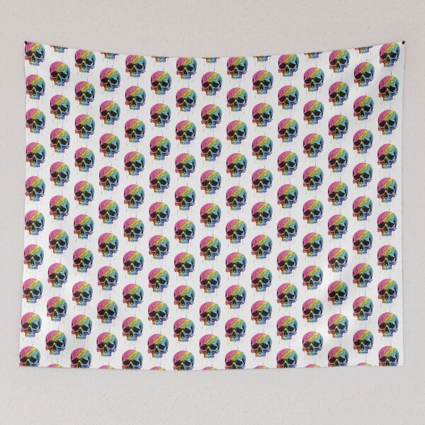Item preview, Colorful Art Skull Print | T-Shirt, Phone Case, Sticker LIMITED EDITION designed and sold by D-media.