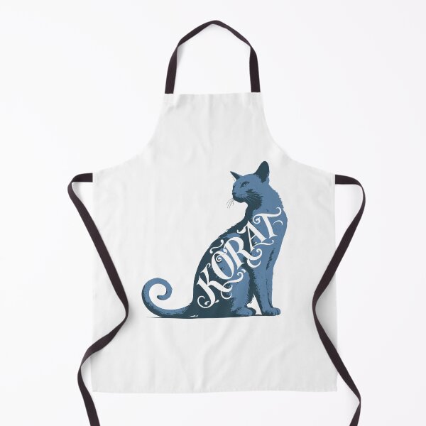Item preview, Korat Cat Word Art | Typography Cat Silhouette Design designed and sold by AyfuDesigns.