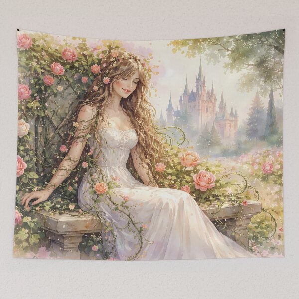 Item preview, Enchanted Garden with Castle designed and sold by cuprum.