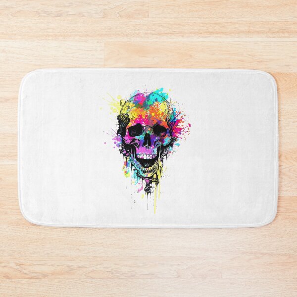 Item preview, Colorful Paint Splash Skull Art - Vibrant Graphic Design ⭐⭐⭐⭐⭐ designed and sold by D-media.