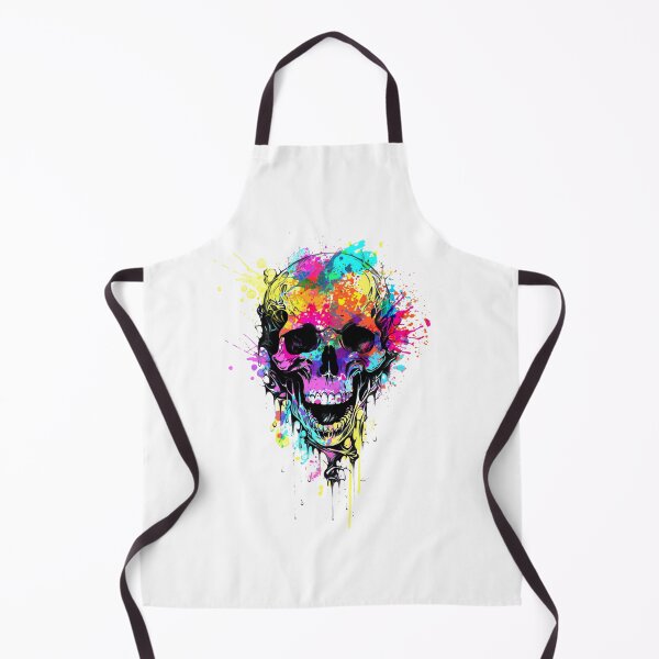 Item preview, Colorful Paint Splash Skull Art - Vibrant Graphic Design ⭐⭐⭐⭐⭐ designed and sold by D-media.