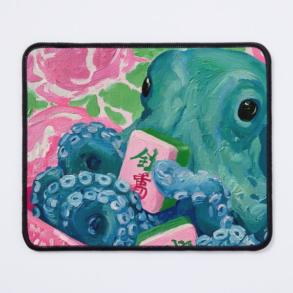 Item preview, Preppy Mahjong octopus designed and sold by SophieClimaArt.