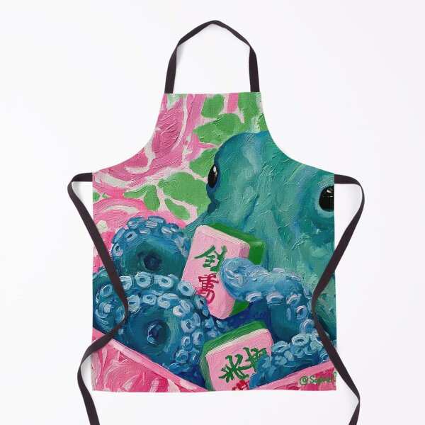 Item preview, Preppy Mahjong octopus designed and sold by SophieClimaArt.