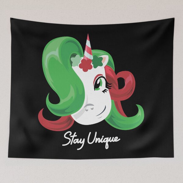 Item preview, Christmas Unicorn Stay Unique - Cute Magical Holiday Graphic designed and sold by artworkathome.