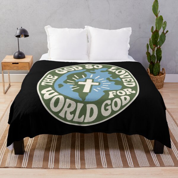 Artikelvorschau, God Loves The World Vintage Graphic entworfen und verkauft von Mckenna165.