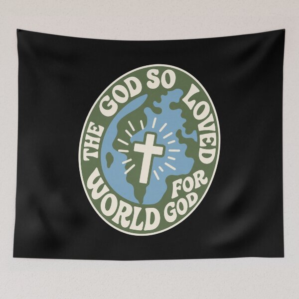 Item preview, God Loves The World Vintage Graphic designed and sold by Mckenna165.