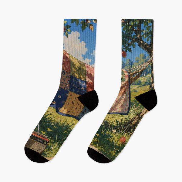 Item preview, Lofi Nostalgia: Backyard Hammock designed and sold by bapupa.