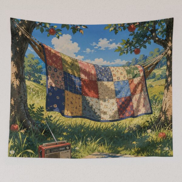 Item preview, Nostalgia Lofi: Hamaca en el patio trasero designed and sold by bapupa.