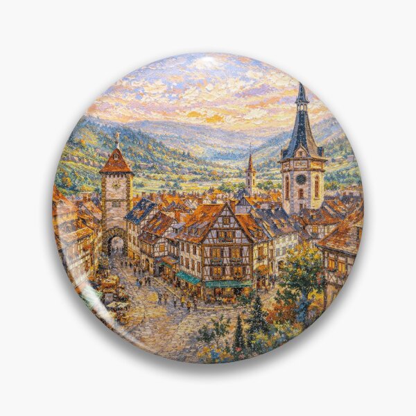Item preview, A painting of Gengenbach, Germany – A Beautiful place in Europe. designed and sold by GalleryKauffeld.