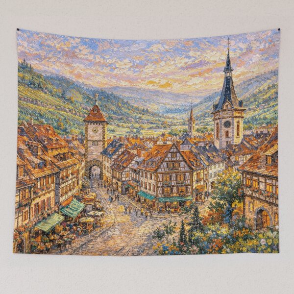 Item preview, A painting of Gengenbach, Germany – A Beautiful place in Europe. designed and sold by GalleryKauffeld.