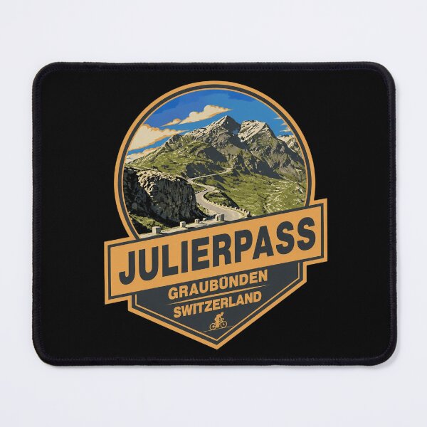 Item preview, Julier Pass Switzerland Retro Travel Art Badge designed and sold by Janiah216.