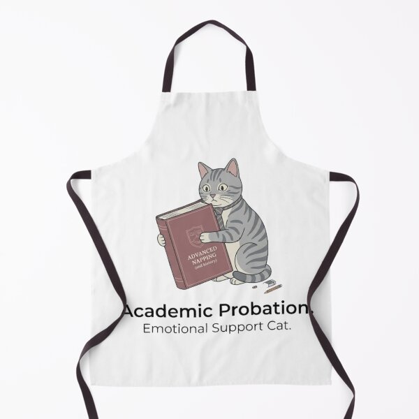 Item preview, Academic Probation. Emotional Support Cat. - Cat Design designed and sold by RunningWhiskers.