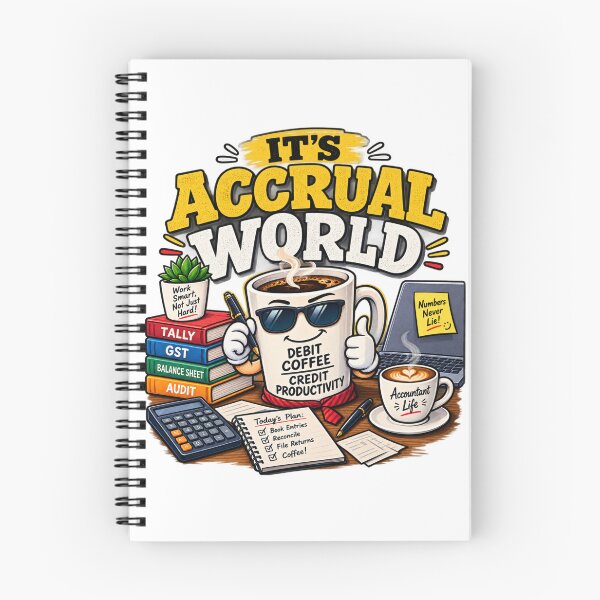 Item preview, It's Accrual World of Accountant Coffee Life designed and sold by Pixel Palette.