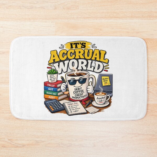 Item preview, It's Accrual World of Accountant Coffee Life designed and sold by Pixel Palette.