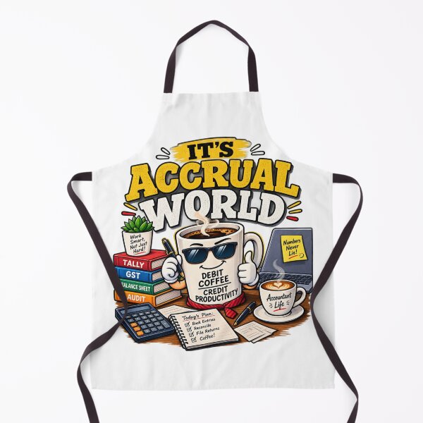 Item preview, It's Accrual World of Accountant Coffee Life designed and sold by Pixel Palette.