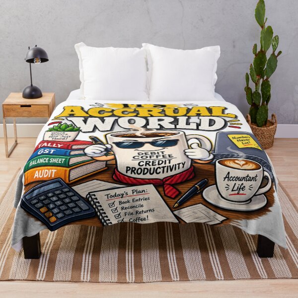 Item preview, It's Accrual World of Accountant Coffee Life designed and sold by Pixel Palette.