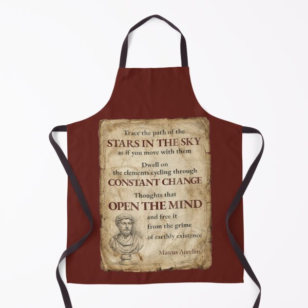 Item preview, Trace the Path of the Stars - Marcus Aurelius - Vintage Distressed Stoic Quote - Roman Red Version designed and sold by Stoic Core.