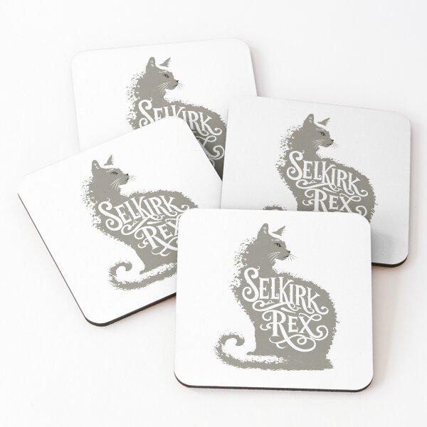 Item preview, Selkirk Rex Cat Word Art | Typography Cat Silhouette Design designed and sold by AyfuDesigns.