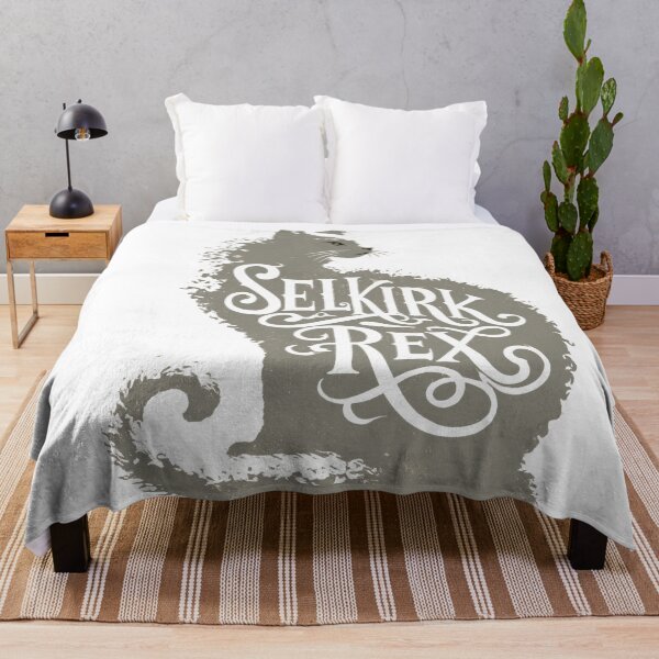 Item preview, Selkirk Rex Cat Word Art | Typography Cat Silhouette Design designed and sold by AyfuDesigns.