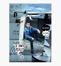 Tom Holland Blue Design Photographic Print
