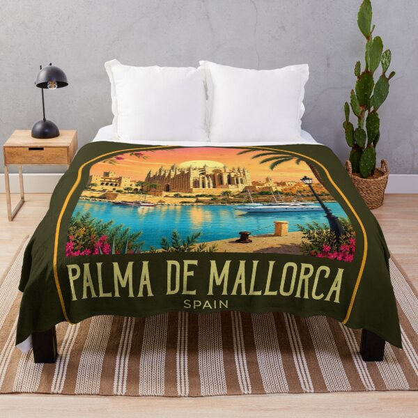 Item preview, Ilustración de viaje vintage de Palma de Mallorca designed and sold by HomeLivingCo.