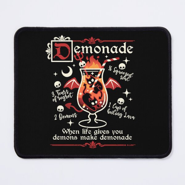 Item preview, When Life Gives You Demons Make Demonade - Funny Gothic Cocktail designed and sold by NemiMakeit.