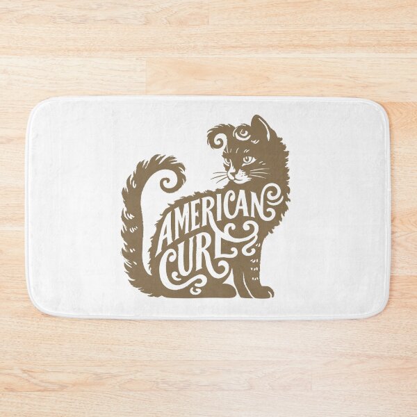 Item preview, American Curl Cat Word Art | Typography Cat Silhouette Design designed and sold by AyfuDesigns.