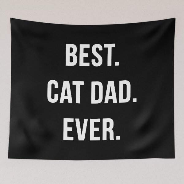 Item preview, BEST CAT DAD EVER Text Design designed and sold by OlyvieArt.
