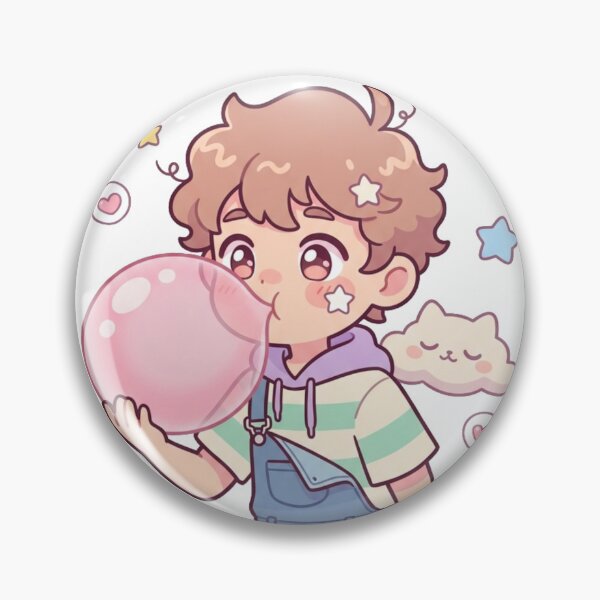 Item preview, Bubblegum Boy – Cute Chibi Character Illustration designed and sold by @SHINTOSARTSTORE.