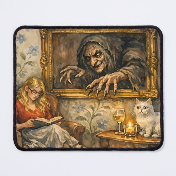 Item preview, Reading by Candlelight with a Cat designed and sold by cuprum.