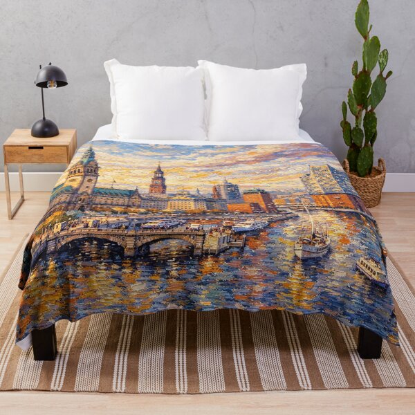 Item preview, A painting of Hamburg, Germany – A Beautiful place in Europe. designed and sold by GalleryKauffeld.